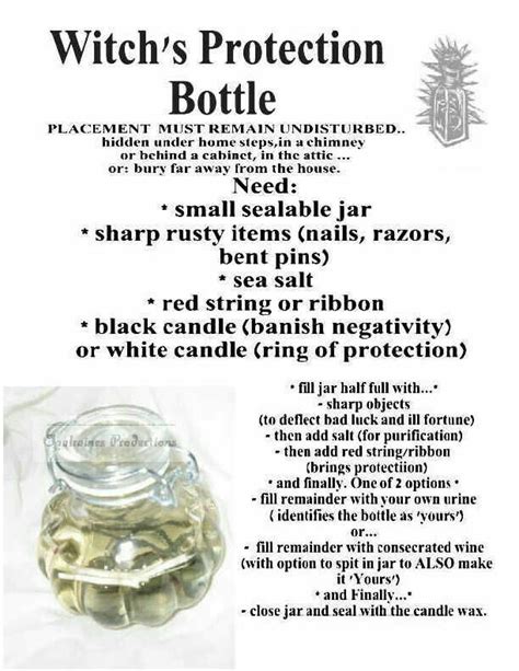 White Magic Bottle Charms for Health and Well-being